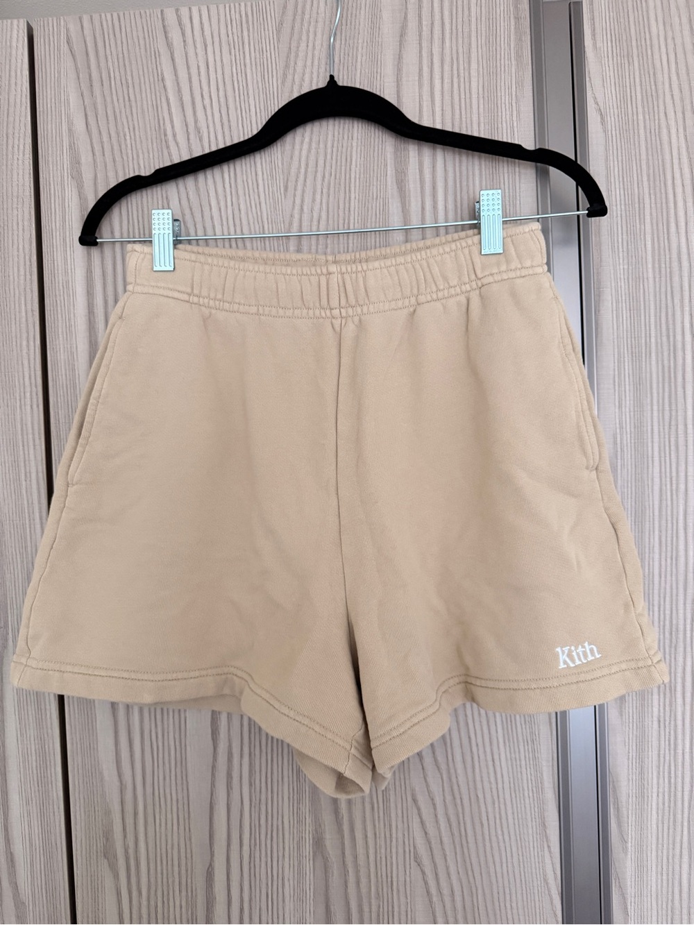 Kith Beige Elastic-Waist Athletic Shorts